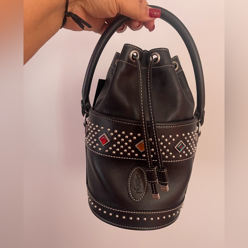 Saint Laurent Bahia Small Bucket Bag black - Picture 10 of 12
